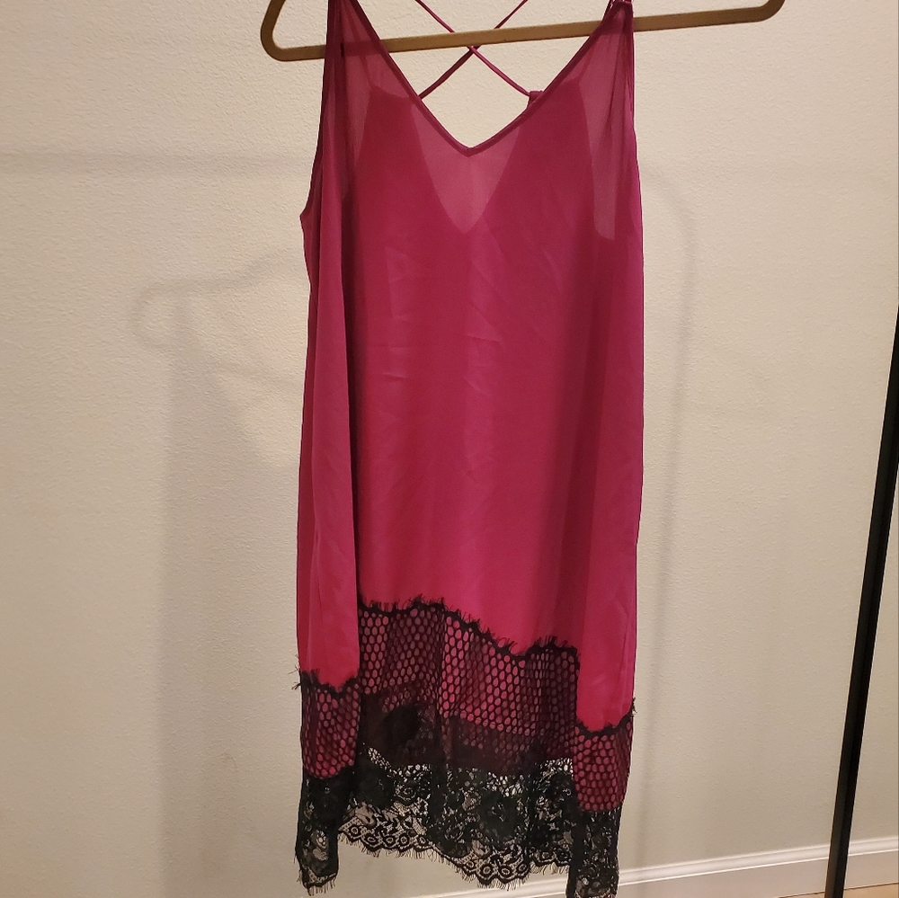 Lace slip dress
